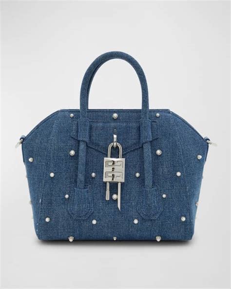 givenchy antigona mini tricolor|mini antigona lock denim tote bag.